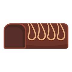 Poster - Chocolate stick icon cartoon vector. Cocoa bar. Dark chocolate