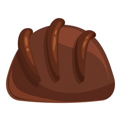 Poster - Choco bonbon icon cartoon vector. Candy piece. Milk food
