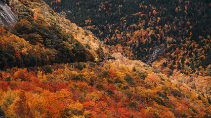 Sticker - Mesmerizing shot of a mountainous landscape during autumn