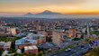 Beautiful shot of the city of Yerevan in Armenia