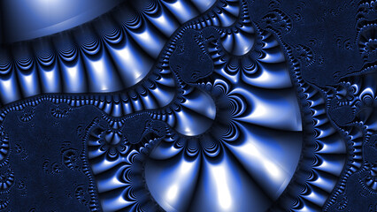 Poster - Abstract background in dark blue