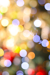 Poster - Vertical shot of colorful blurred lights - wallpaper, background