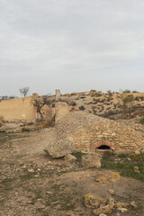 Poster - Tranquil landscape of the Gorafe desert and dolmens in Granada, Spain