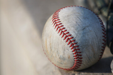 Poster - Selective closeup of a baseball