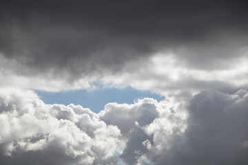 Wall Mural - cloudy dark sky during the daytime