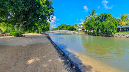 Sticker - Bridge over the river to the sea