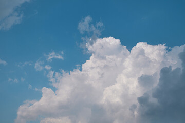 Wall Mural - clouds white soft in the vast blue sky