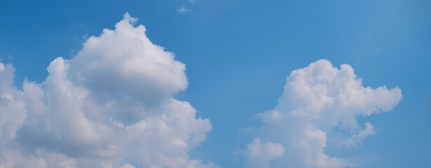 Wall Mural - clouds white soft in the vast blue sky