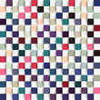 Abstract African Style Colorful Checkerboard Seamless Background, Stained Glass