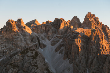 Wall Mural - Beautiful shot of a cliff mountain in the daytime.