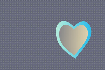 Sticker - Illustration of an abstract background with colorful heart pattern