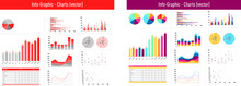 Vector Design Of Colorful Infographic Charts Set Against A White Background