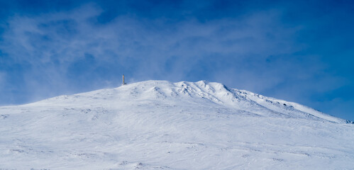 Canvas Print - Beautiful shot of snowy mountains