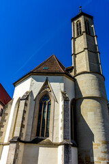 Sticker - Beautiful view of old historic buildings in a town in Germany