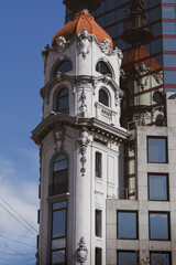 Poster - Beautiful view of modern building under blue sky