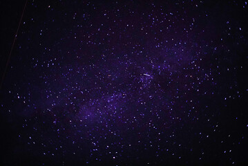 Wall Mural - beautiful shot of the milky way in a dark starry night sky