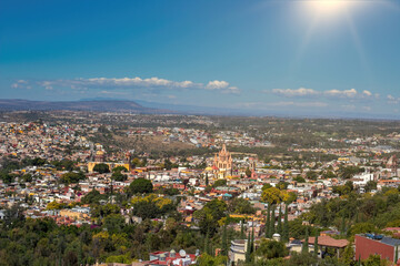 Poster - High angle shot of a cityscape in Tbilisi, Georgia