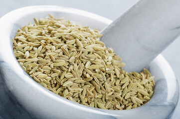 Wall Mural - Closeup shot of cereals on a white bowl