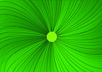 Canvas Print - Vector of a Green spiral texture