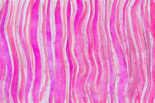 Pink Wavy Stripes Background