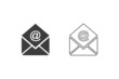 © stu-khaii - Email icons flat design or Email icons. 2 style of Email icons isolated on white background.