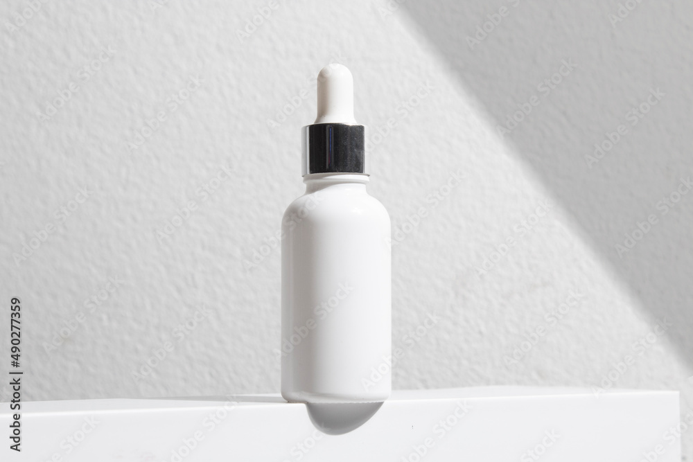 Mockup Of Medical Skin Care Bottle Cosmetic Serum Dropper Beauty