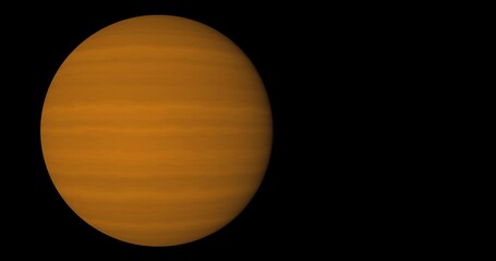 Wall Mural - Jupiter is a virtual planet spinning. Abstract space of the cosmos.