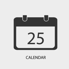 Sticker - Calendar vector icon illustration sign