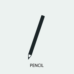 Sticker - Pencil vector icon illustration sign