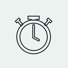 Wall Mural - Timer vector icon illustration sign