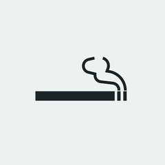 Canvas Print - Cigarette vector icon illustration sign