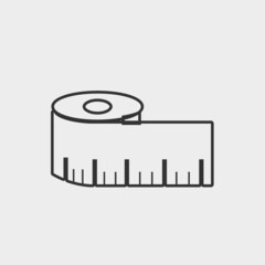 Sticker - Tape measure vector icon illustration sign