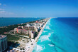 Cancun Mexico beach drone photos