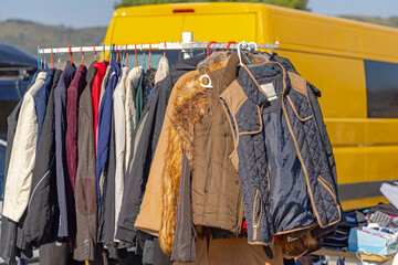 Wall Mural - Vests Jackets Flea Market