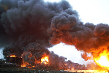 Air Strike, Ukraine War, Oil Refinery Hit By Missile Attack 