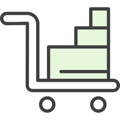 Wall Mural - cart Icon