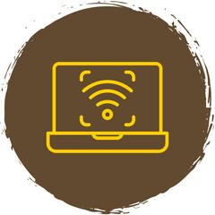 Poster - Wifi Laptop Icon