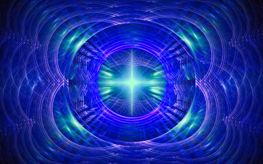 Aufkleber - digital illustration abstract image generated fractal background image wallpaper pattern of various geometric shapes and lines of various colors for computer graphics or web design