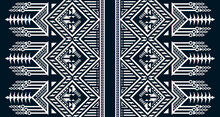 Geometric Vertical Seamless Pattern White Abstract Ethnic Design Indigenous EP.44