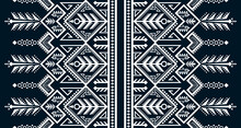 Geometric Vertical Seamless Pattern White Abstract Ethnic Design Indigenous EP.48