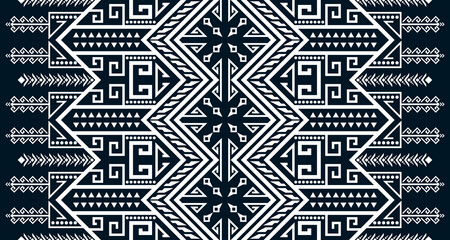 Wall Mural - geometric vertical seamless pattern white abstract ethnic design Indigenous EP.43