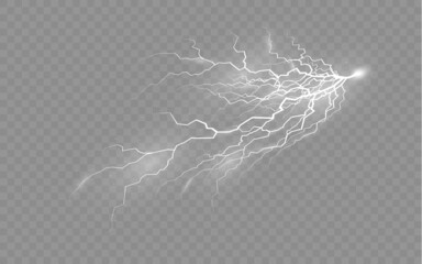 Wall Mural - the effect of lightning thunderstorm and lightning