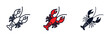 © keenan - lobster icon symbol template for graphic and web design collection logo vector illustration
