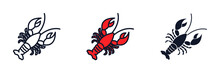 Lobster Icon Symbol Template For Graphic And Web Design Collection Logo Vector Illustration