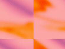 Grainy Texture Bright Gradient Background Abstract Offset Pink Orange Purple Backdrop Futuristic Retro Design