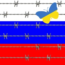 Ukraina Russia Conflict Concept