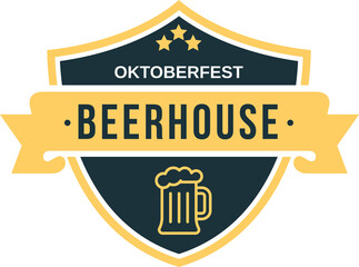 Oktoberfest, Retro beer festival logo, octoberfest, beerhouse