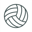 Volleyball Summer Simple Line Icon