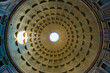 © SuperStock - Pantheon with Ceiling with Sunlight in Rome, Italy.