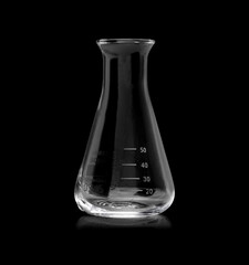 Wall Mural - glass flask empty isolated